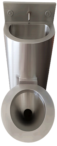 Lavatório Combinado com Vaso Sanitário Antivandalismo